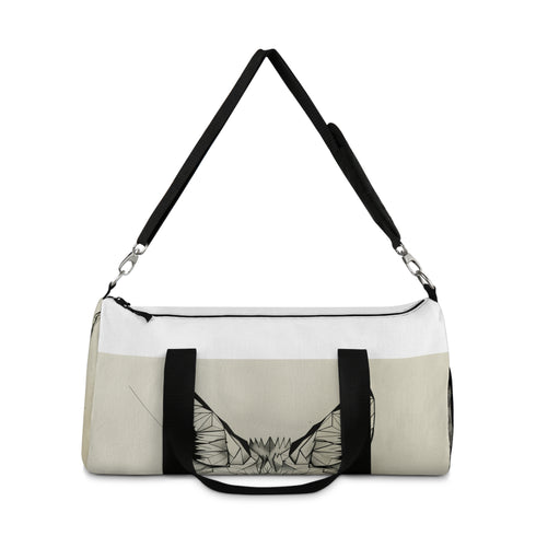 Fox Frenzy Small All Over Print Duffel Bag - Geometric Fox Design