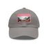 Highland Adventure Baseball Cap in White with Light Brown Patch