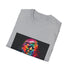 Vibrant political icon tee in Charcoal, size S, regular fit.