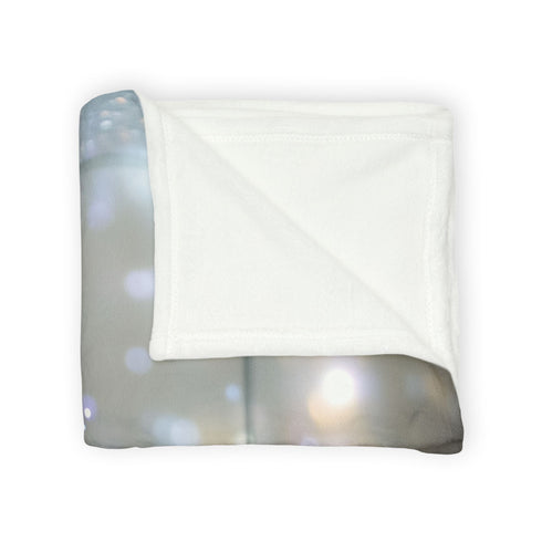 Infinity Mirror Reflecting Shooting Star Plush Fleece Throw Blanket