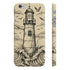 Hand-drawn lighthouse design glossy phone case for iPhone 7 Plus.
