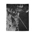 Robot Samurai on Lunar Battlefield — Plush Fleece Throw Blanket — Product Detail View 7