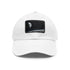 Earths Horizon Cap in White with Light Brown Rectangle Patch