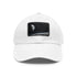 Earths Horizon Cap in white with light brown patch, rectangle shape.