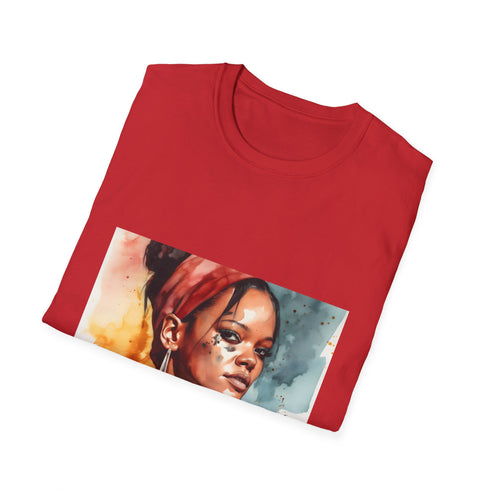 🎨 Rihannas Radiance: A Watercolor Masterpiece of Beauty and Empowerment
