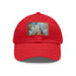 Chrysler Skyline Watercolor Cap in White with Light Brown Rectangle Patch