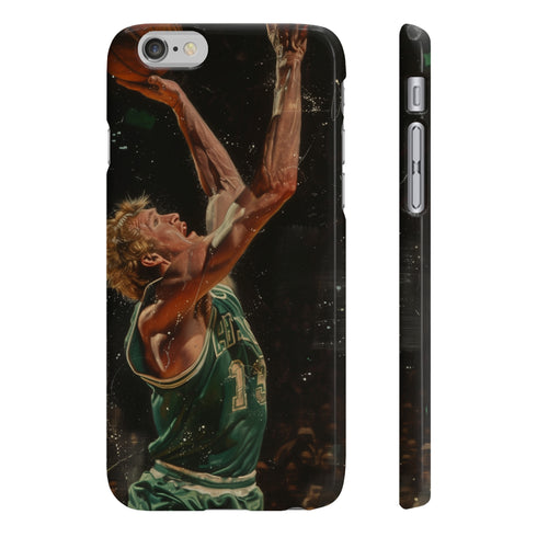 Larry Bird Celtic Pride Phone Case, Glossy iPhone 7/8 Plus Slim.