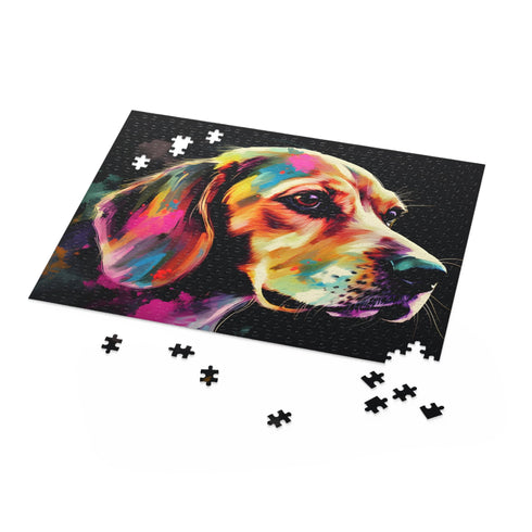 Charming beagle puzzle for dog lovers, 10" x 8" (120 pcs)