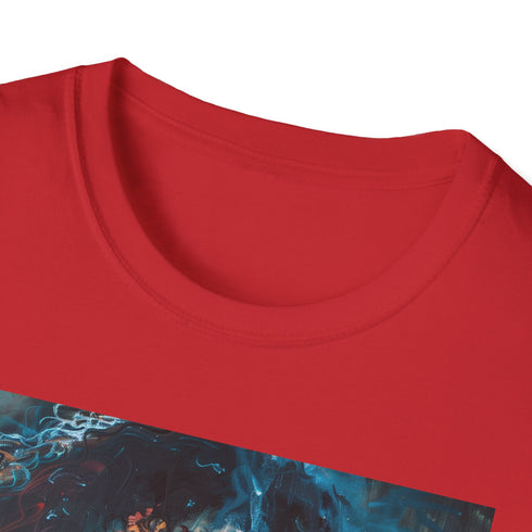 Charcoal cotton T-shirt with vibrant Rubeus Hagrid portrait and crew neck