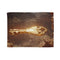 Mystic Key Floating over Canyon Altar Plush Fleece Throw Blanket