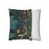 80s Retro Video Game Pixels Faux Suede Square Cushion Cover