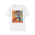 Rising Star Coco Gauff Tennis Portrait Graphic Charcoal T-Shirt Size Small