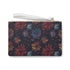 Bright Firework Patterned Clutch for Festive Events, Vegan All-Over Print Bag.