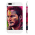 Neon watercolor Chris Pratt phone case for iPhone 7 Plus.