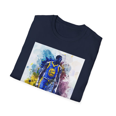 Charcoal cotton crew neck t-shirt with Draymond Green Warriors design