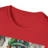 Green Luigi T-shirt in charcoal cotton with playful courageous character design