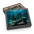 Colorful underwater Lost City puzzle with marine life and coral reefs.