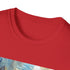 Charcoal crew neck t-shirt with Paris Louvre watercolor design