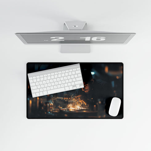 Watchmaker Assembling Time with Light Gaming XXL Extended Desk Mat