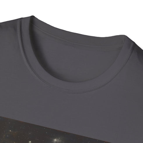Star Wars Millennium Falcon spaceship graphic charcoal t-shirt.