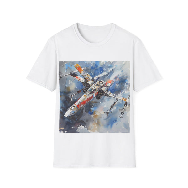 Galactic XWing Adventure Tee in Charcoal Cotton Regular Fit.