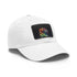Caesar Neon Dream Baseball Cap in White with Light Brown patch