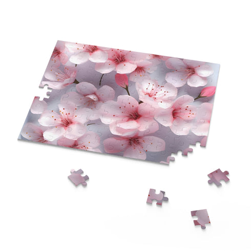 Cherry pattern puzzle challenge with vibrant 3D design (120 pcs).