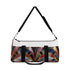 Vibrant abstract art deco patterned duffel bag for trendy weekend getaways.