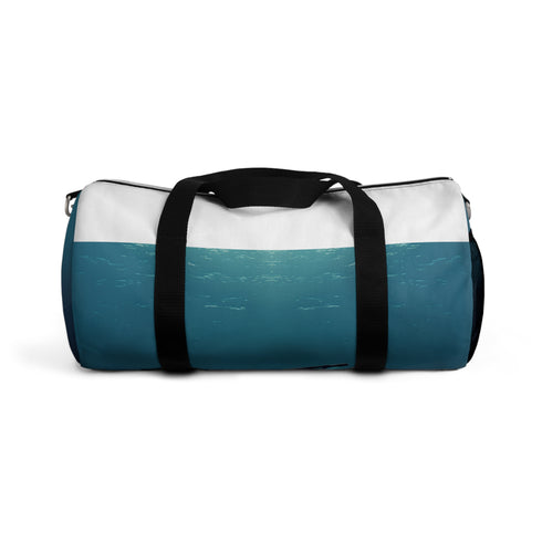 Ocean Whale Duffel Bag with serene whale print for your travels.