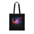 Vibrant galaxy design cotton tote bag, perfect for cosmic style lovers.