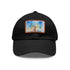 Empire State Skyline Watercolor Cap in White with Light Brown Patch