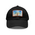 Empire State skyline watercolor cap with rectangle patch in white.
