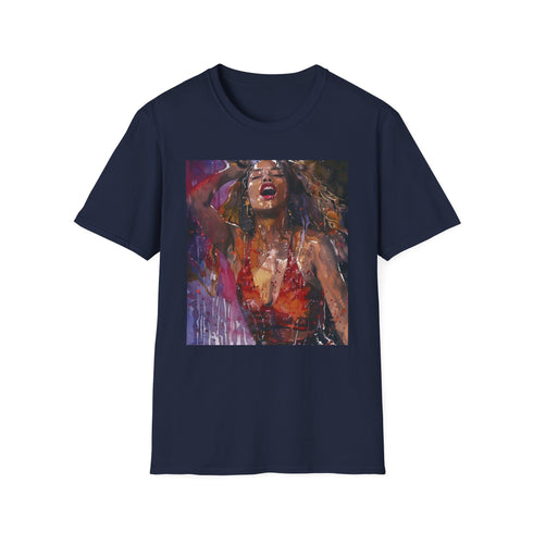 Queen Bey watercolor concert t-shirt in Charcoal, size Small, cotton blend.