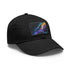 Neon galaxy snapback cap with bold space-inspired design.