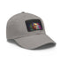 Vibrant Obama watercolor neon dream baseball cap in white/light brown rectangle.