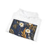 Navy Wildflower Meadow Hoodie, Regular Fit, Unisex, Soft Quality Material