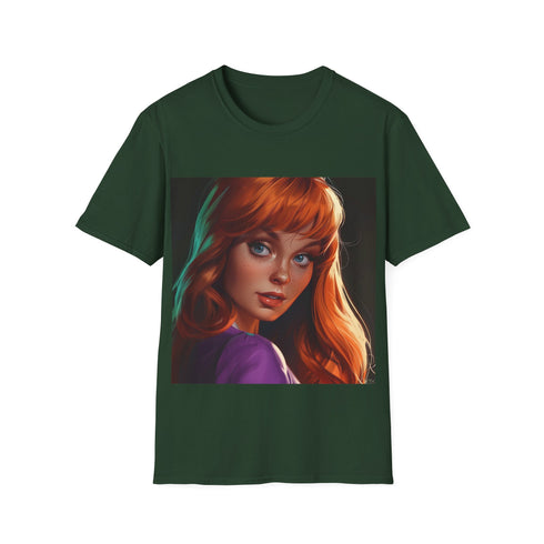Mysterysolving Fashionista Daphne Tee in Charcoal. Cotton, crew neck regular fit.