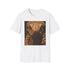 Cotton Charcoal Cobra Painting T-Shirt, Regular Fit Summer Apparel