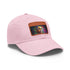 Neon Dream Obama Baseball Cap, Unisex White cotton hat, rectangle shape.