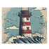 Tranquil lighthouse waves puzzle for relaxing at home.