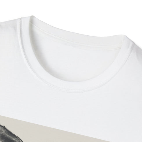 Whimsical charcoal cotton t-shirt featuring hipster kangaroo with books design