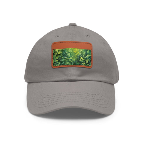 Gondorian Grove Baseball Cap white cotton hat with light brown patch.