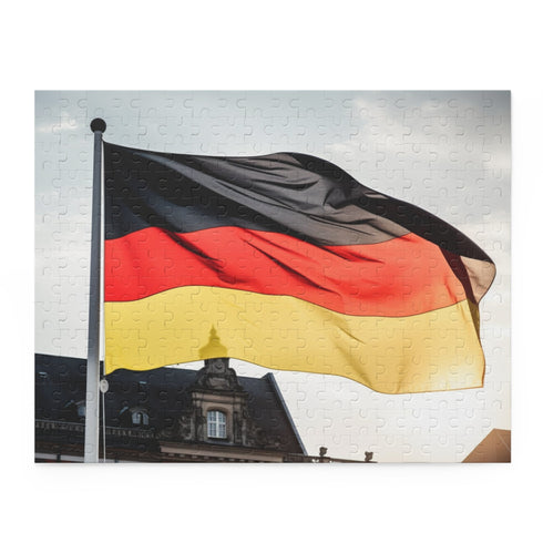 German Flag Jigsaw Puzzle, 10" x 8", 120 pieces