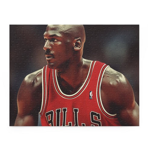 Michael Jordan Bulls basketball jigsaw puzzle home activity games.
