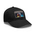 Morgans Neon Dreams Cap in White with Light Brown Patch for Hats
