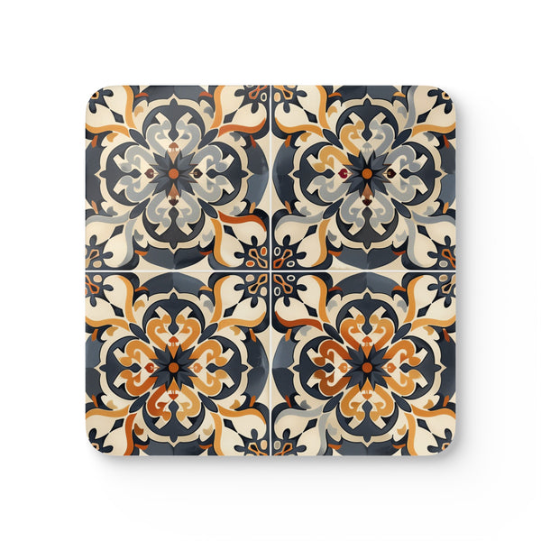 Artisan Tiles Square Corkwood Coasters, Kitchen Desk Accessories, Sublimation Summer Picks