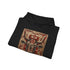 Tribal totem hoodie in navy, available in size S.