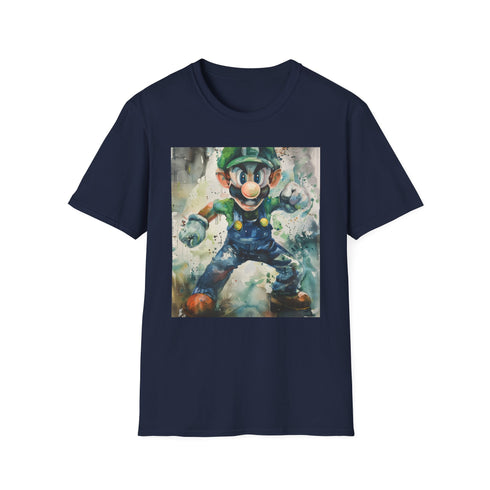 Charcoal green Luigi shirt cotton crew neck regular fit summer vibes