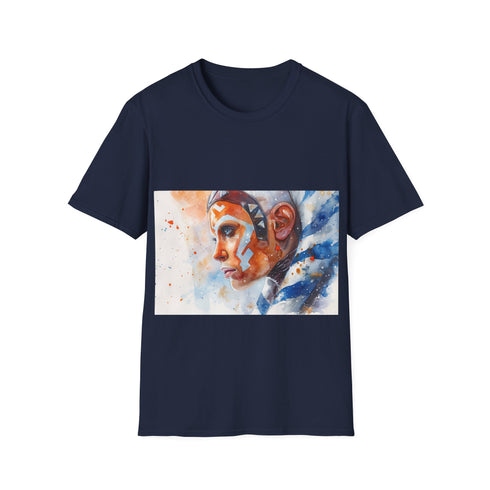 Ahsoka Tano Star Wars cotton tee in charcoal, regular fit.