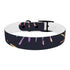 Festive Fireworks Dog Collar in Black Onyx for Medium Dogs